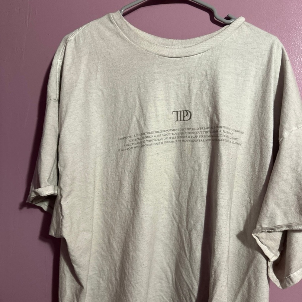ttpd Taylor, Swift album shirt 3XL